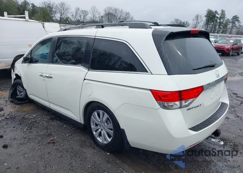2016 Honda Odyssey Ex-L из США, поврежденный, VIN 5FNRL5H6XGB090788